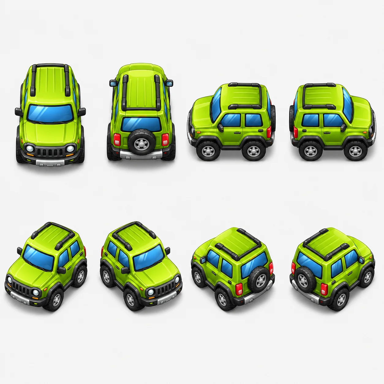 Puzzle Car Sprite Sheet