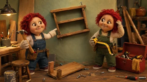 Variation preview image for Funny Handyman Puppets
