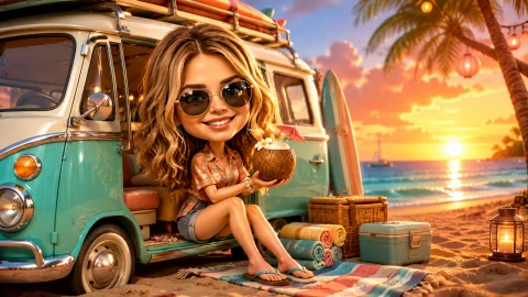 Variation preview image for Beach Holiday Bobblehead