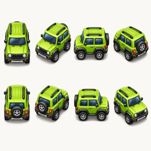 Variation preview image for Puzzle Car Sprite Sheet