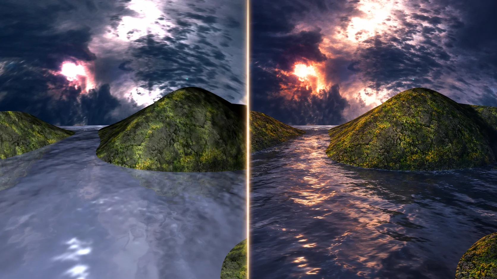 A faithful remaster improves the surface quality while preserving the original island layout, water, sky, and dreamlike mood. A faithful remaster improves the surface quality while preserving the original island layout, water, sky, and dreamlike mood.