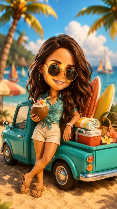 Variation preview image for Beach Holiday Bobblehead