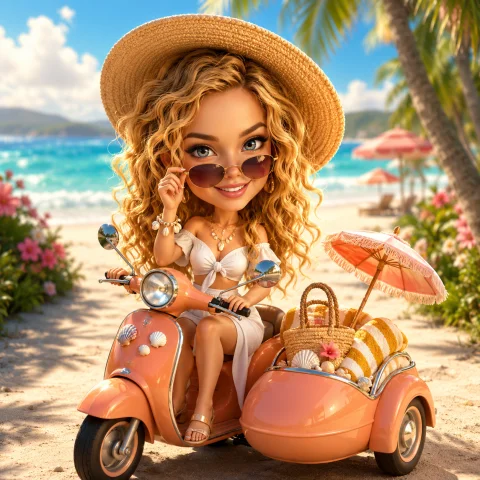 Variation preview image for Beach Holiday Bobblehead