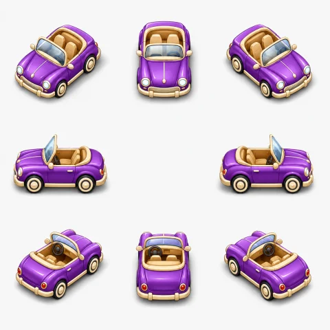 Variation preview image for Puzzle Car Sprite Sheet