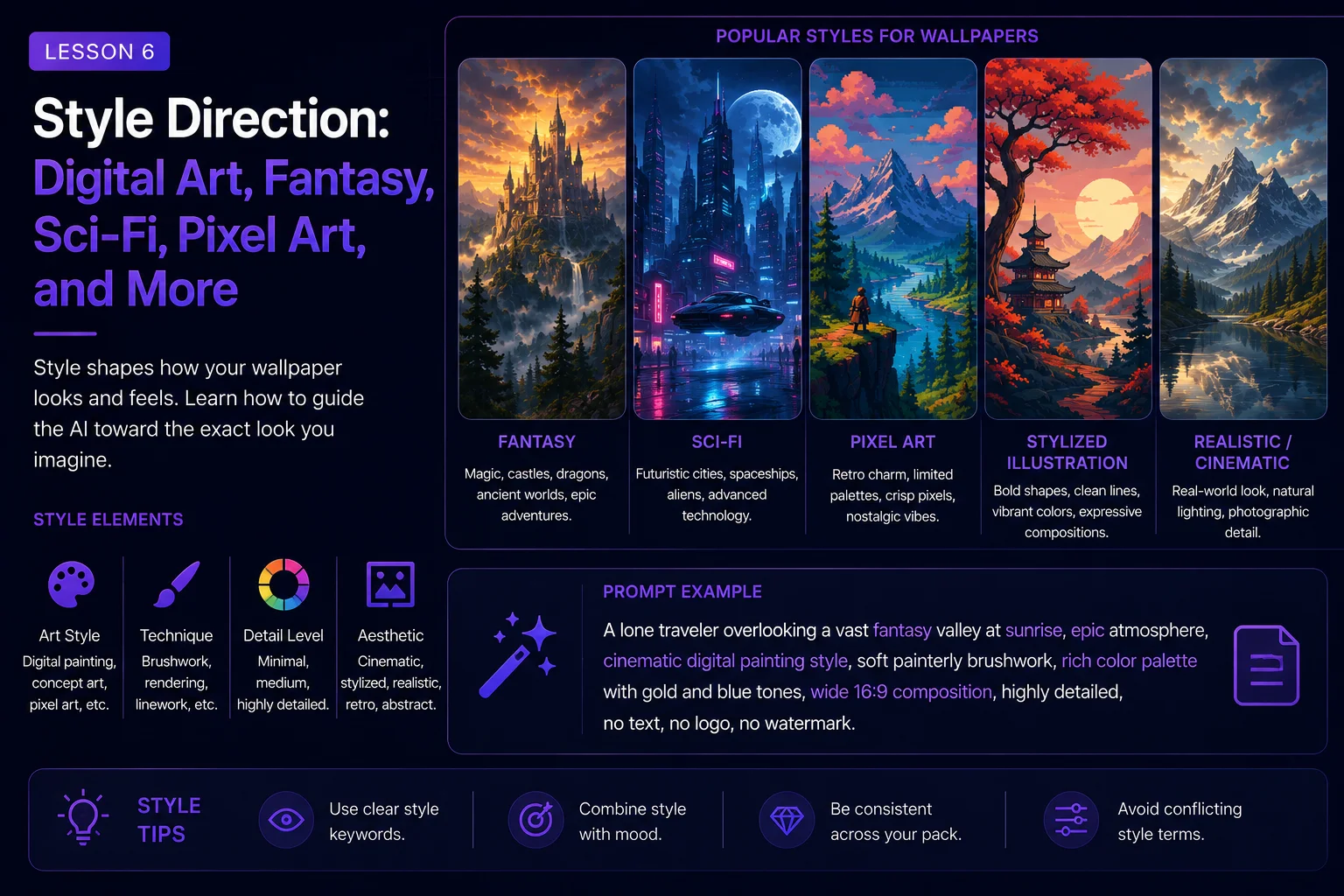 Style Direction: Digital Art, Fantasy, Sci-Fi, Pixel Art, and More article cover