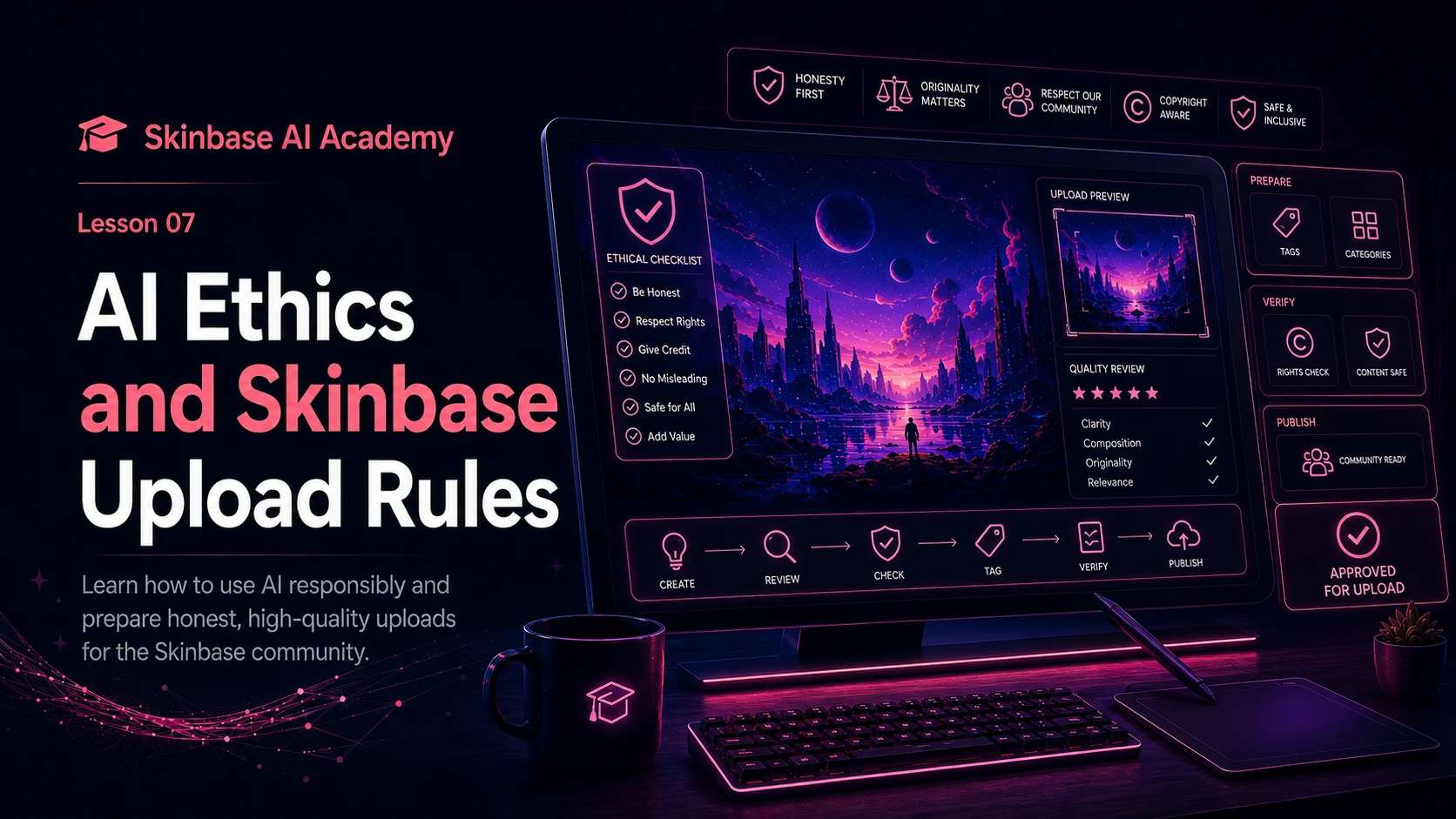 AI Ethics and Skinbase Upload Rules article cover