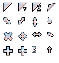 Fancy Blue Cursors