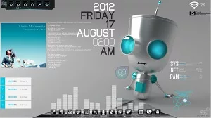 Chillin Bot Desktop v2.0 for Rainmeter