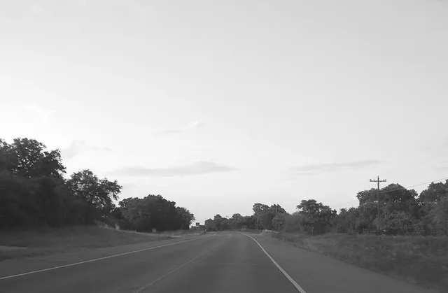black and white