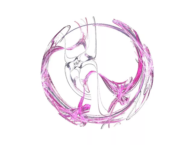 A pink round flower