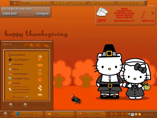 Hello Kitty Thanksgiving