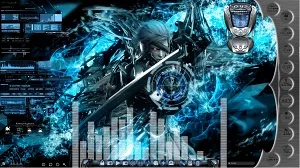 Metal Gear Rising Animated Desktop for Rainmeter