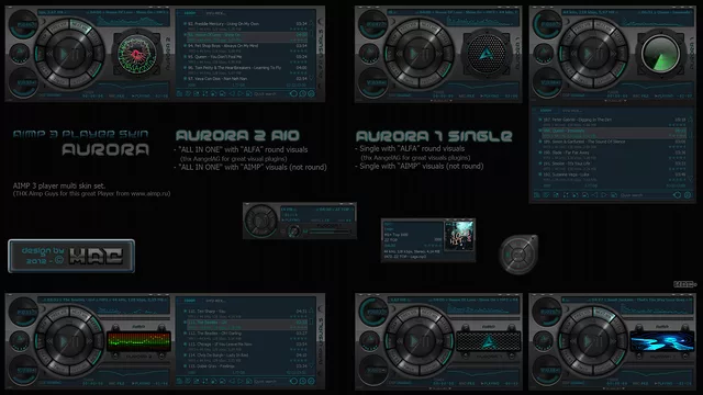 AURORA Aimp3 Player Skin