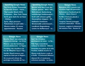 Google News 1.1 eng. + ger. + ita. + fre + spa.