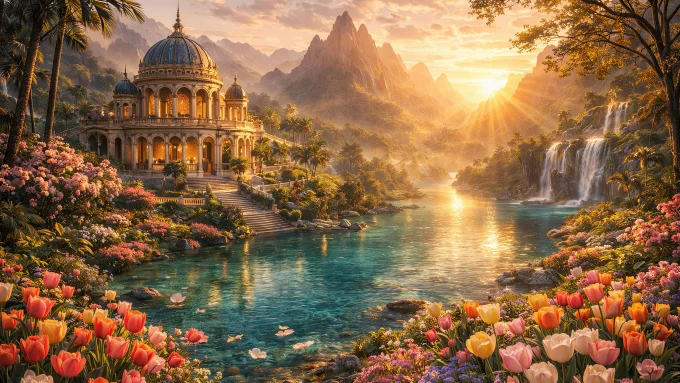 Golden Spring Palace by the Crystal River