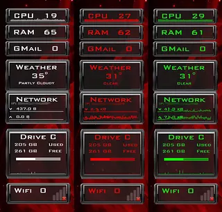 Silver Rain for Rainmeter
