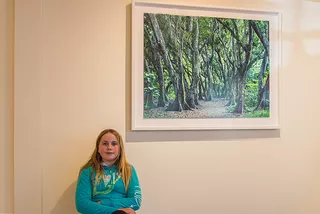 The girl and the picture