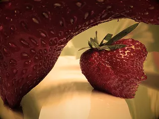 Strawberry Run on the Plate 