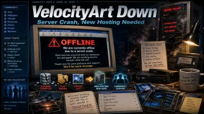 VelocityArt Temporarily Down After Server Crash
