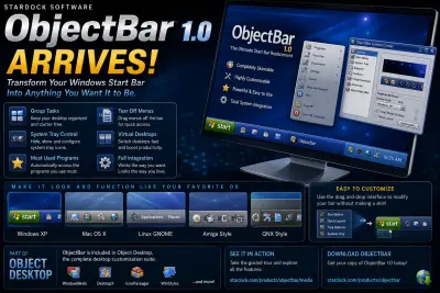 Stardock Releases ObjectBar 1.0