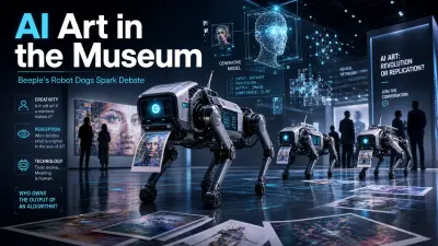 Beeple’s Robot Dogs Bring AI Art Debate to Berlin Museum