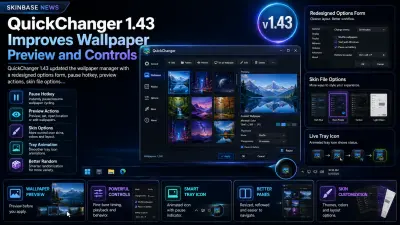 QuickChanger 1.43 Improves Wallpaper Preview and Controls