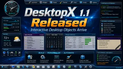 DesktopX 1.1 Released